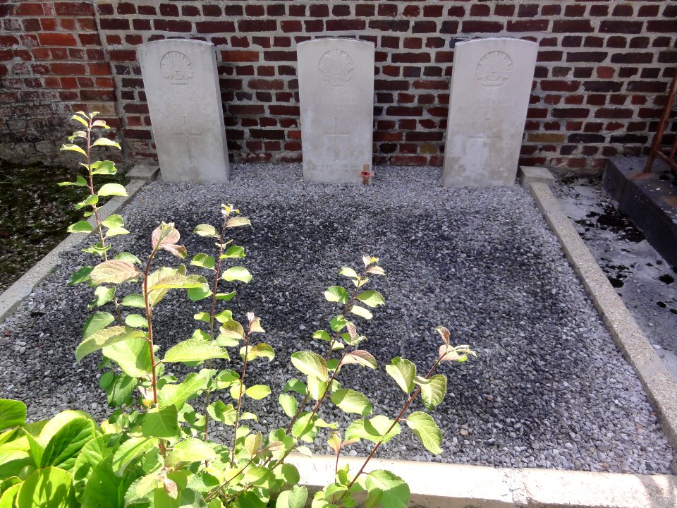 Le Verguier (Aisne) tombes de guerre de la CWGC