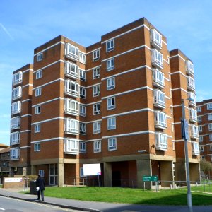 Leach Court, junction of Eastern Road and Park Street, Kemptown, Brighton (April 2013)