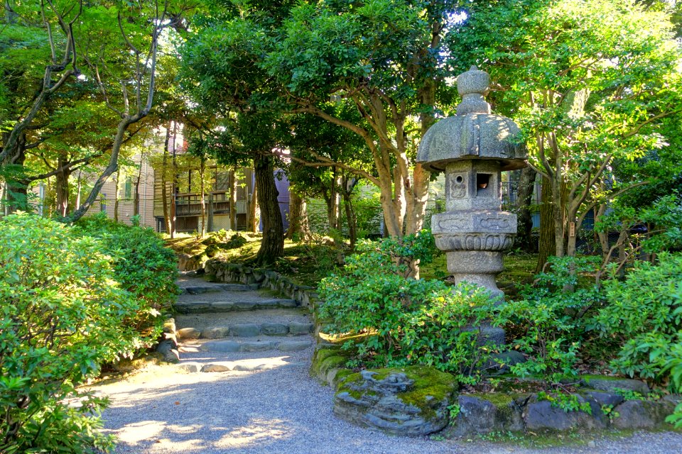 Lantern - Old Yasuda Garden - Tokyo, Japan - DSC06439