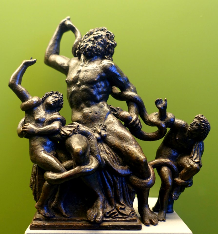 Laocoon Group, signed Amico Aspertini, North Italy, 1500-1533 AD, bronze - Bode-Museum - DSC02476