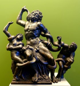 Laocoon Group, signed Amico Aspertini, North Italy, 1500-1533 AD, bronze - Bode-Museum - DSC02476