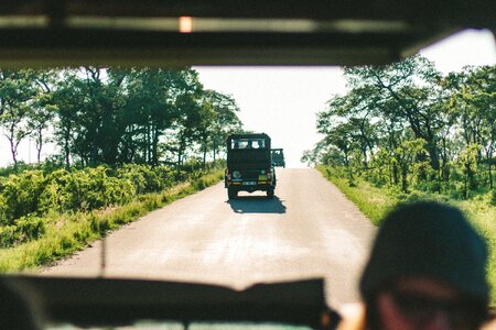 Vintage travel road