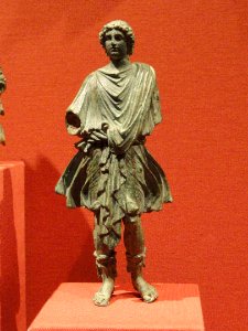 Lar, about 1-25 AD, Roman, bronze with copper inlays - Cleveland Museum of Art - DSC08300