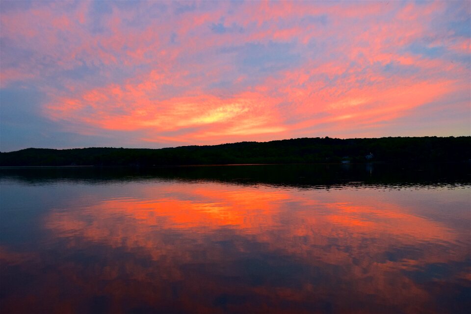 Sky clouds water