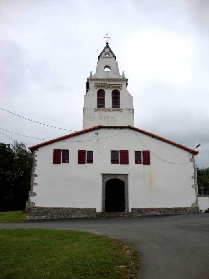 Lantabat St-Martin (Pyr-Atl, Fr) church Saint-Martin facade