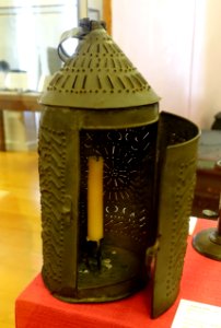 Lantern, c. 1800, tin - Old Colony History Museum - Taunton, Massachusetts - DSC03858