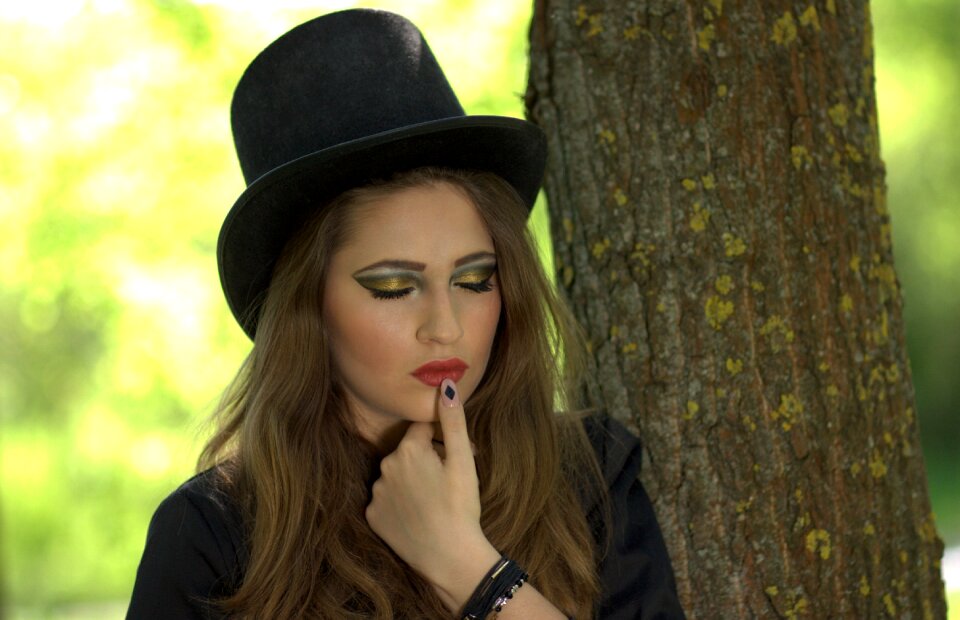 Blue eyes seductive beauty
