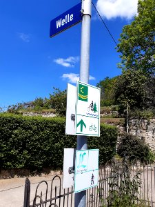 Langenbogen Welle Himmelsscheibenradweg