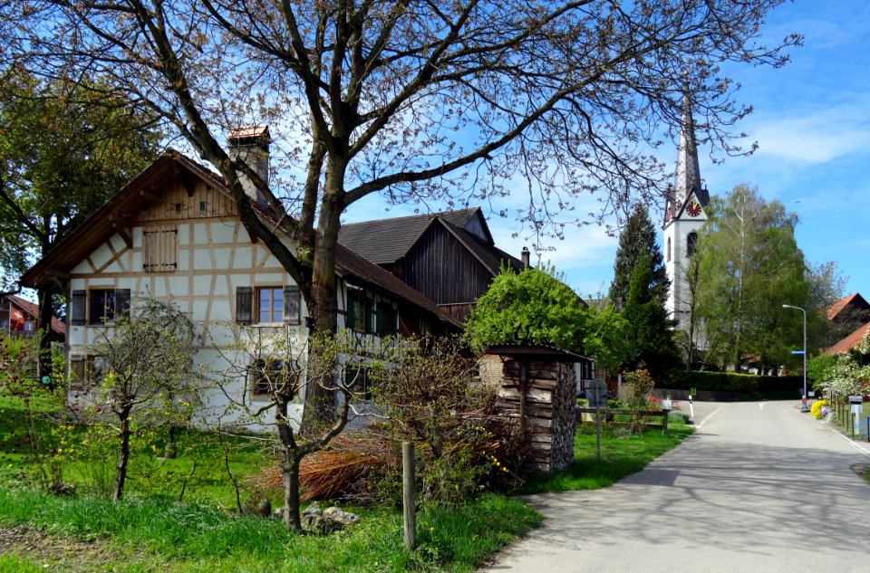 LangrickenbachFachwerkUndKirchturm