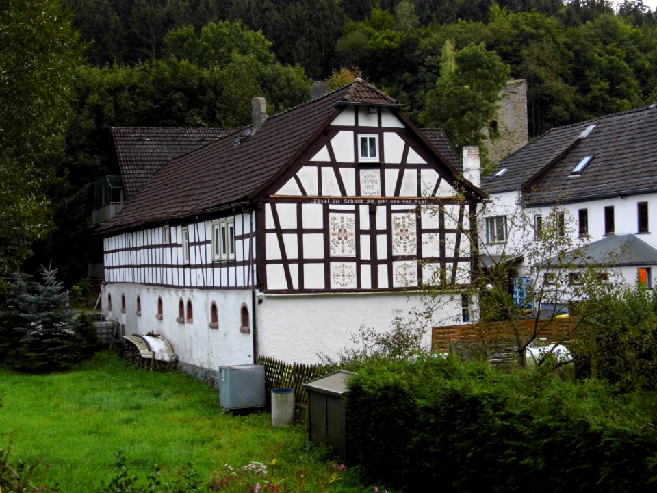 Landsteiner Mühle, Fachwerkgebäude