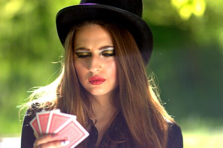 Playing cards luck magic