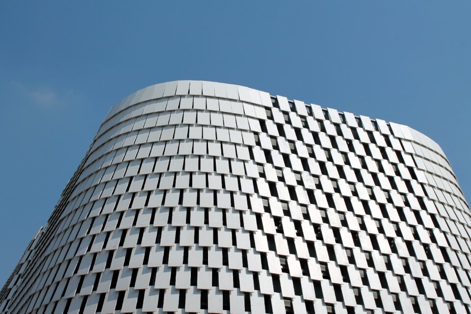 Modern architecture bllue sky modern