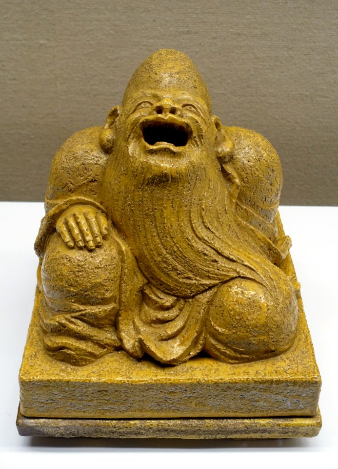 Large incense burner in Juro form, by Nin'ami Dohachi, Edo period, dated 1843 AD, San ware ceramic - Tokyo National Museum - Tokyo, Japan - DSC09376