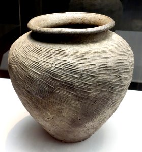 Large jar, Suzu ware, Heian period, 12th century, excavated from Sekiyama-jinja sutra mound, Myoko-shi, Niigata - Tokyo National Museum - DSC05240