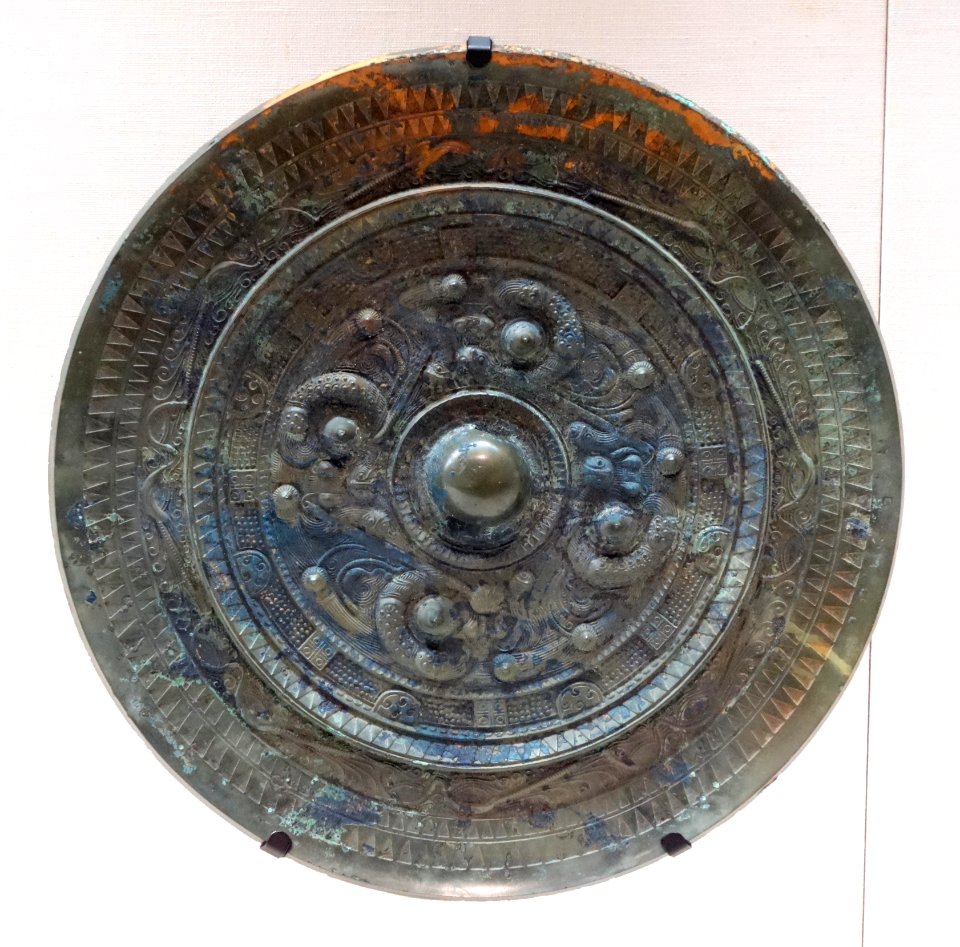 Large Domestic Mirror, Kofun period, 4th century - Tokyo National Museum - DSC06359