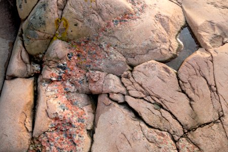 Large crystals vein in granite in Fiskebäcksvik photo