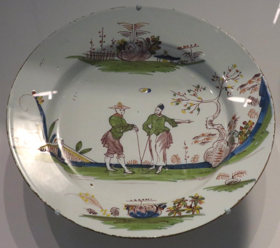 Large plate, c. 1760, Netherlandish, Delft, Honolulu Museum of Art 7737.1