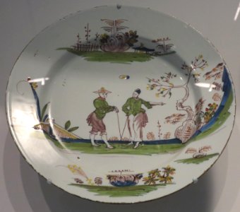 Large plate, c. 1760, Netherlandish, Delft, Honolulu Museum of Art 7737.1