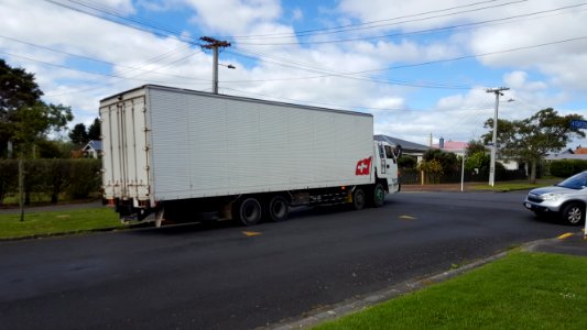 Large Rigid Truck on Fontenoy Street, Mt Albert, Auckland II