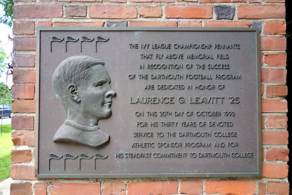 Laurence G. Leavitt memorial - Dartmouth College - DSC04660