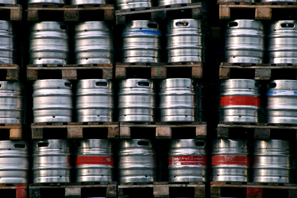 Small beer kegs food drink