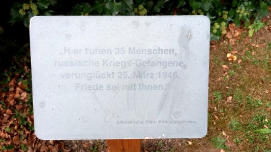 Lauda Kriegsgefangenen Gedenkstein 1