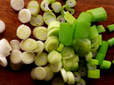 Lauchzwiebel-geschnitten
