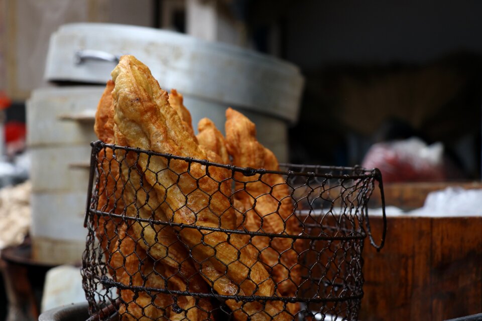 Breakfast deep-fried simple