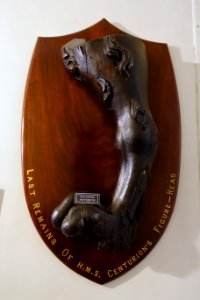 Last Remains of H.M.S. Centurion's Figure-Head, a lion rampant, 1732 - Shugborough Hall - Staffordshire, England - DSC00455