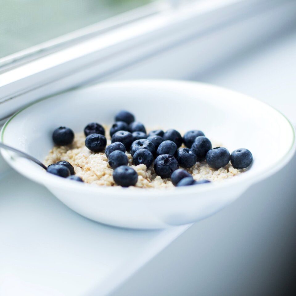 Food fruits oatmeal