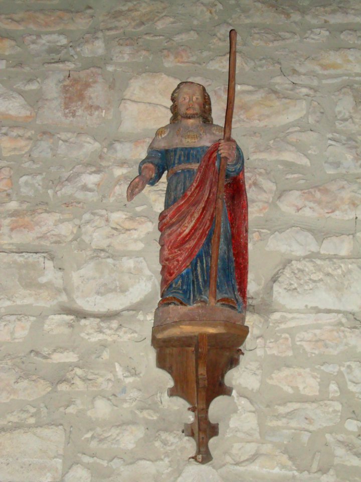 Lasseube (Pyr-Atl, Fr) statue pelerin de St.Jacques