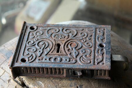 Old metal door