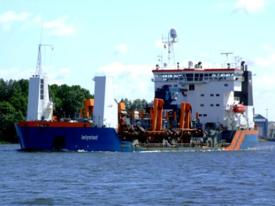 Lelystad IMO 8507391 at IJmuiden, Port of Amsterdam, Holland