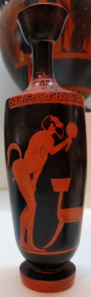 Lekythos by the Bowdoin Painter, c. 500-475 BCE, Lowe Art Museum