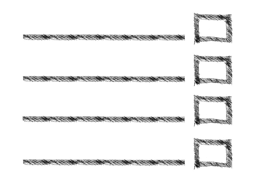 Shopping list box sketch