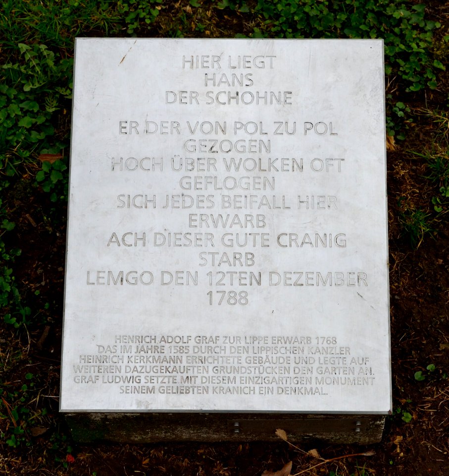 Lemgo - Kranichdenkmal (1)