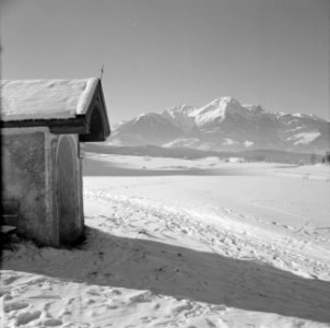 Lemmenhofkapel op de Paschberg in de sneeuw, Bestanddeelnr 254-4307
