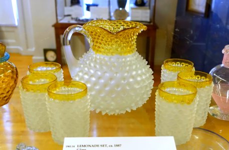 Lemonade set, c. 1887, glass - Old Colony History Museum - Taunton, Massachusetts - DSC03867