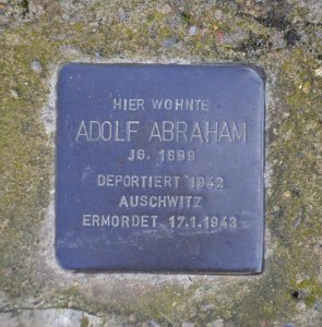 Lemgo - 2014-09-27 - Stolperstein Adolf Abraham