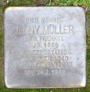 Lemgo - Stolperstein Jenny Müller