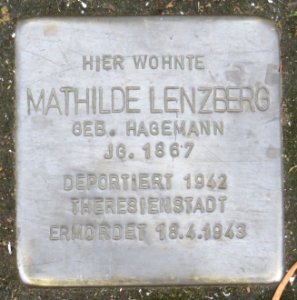 Lemgo - Stolperstein Mathilde Lenzberg