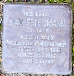 Lemgo - Stolperstein Max Friedmann