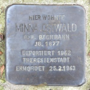 Lemgo - Stolperstein Minna Ostwald