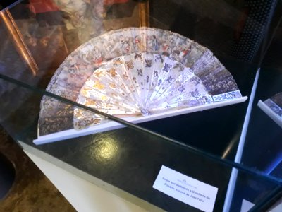 Leque que pertenceu à Onistarda Maria do Rosário, museu paranaense