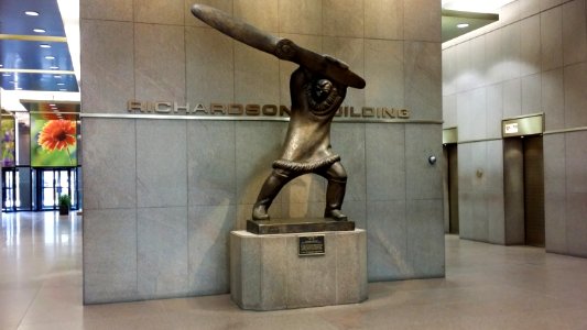 Leo Mol sculpture in the Richardson Building lobby in Winnipeg Manitoba photo