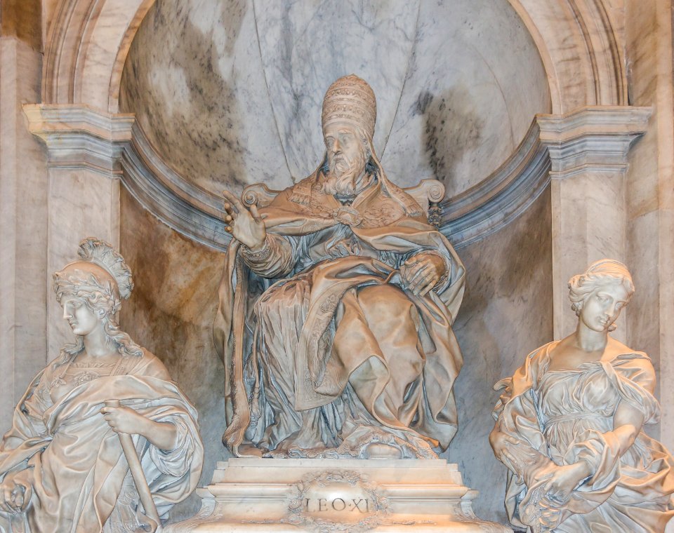 Leo XI monument Saint Peter's Basilica Vatican City