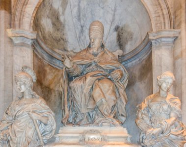 Leo XI monument Saint Peter's Basilica Vatican City photo