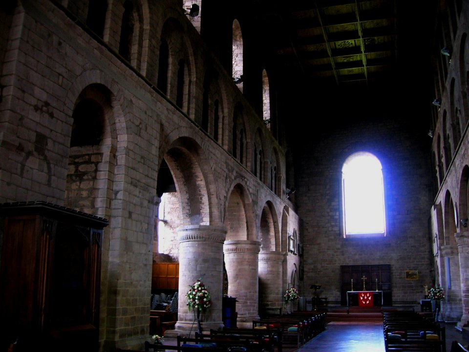 Leominster Priory, interior, looking east