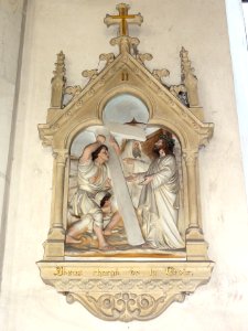 Les Paroches (Meuse) Église, chemin de croix, station 02