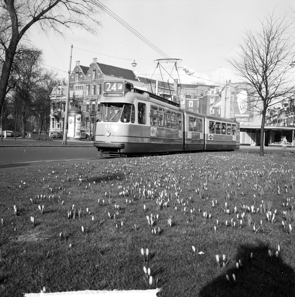 Lentecrocussen op het Weteringcircuit in Amsterdam, Bestanddeelnr 916-1454